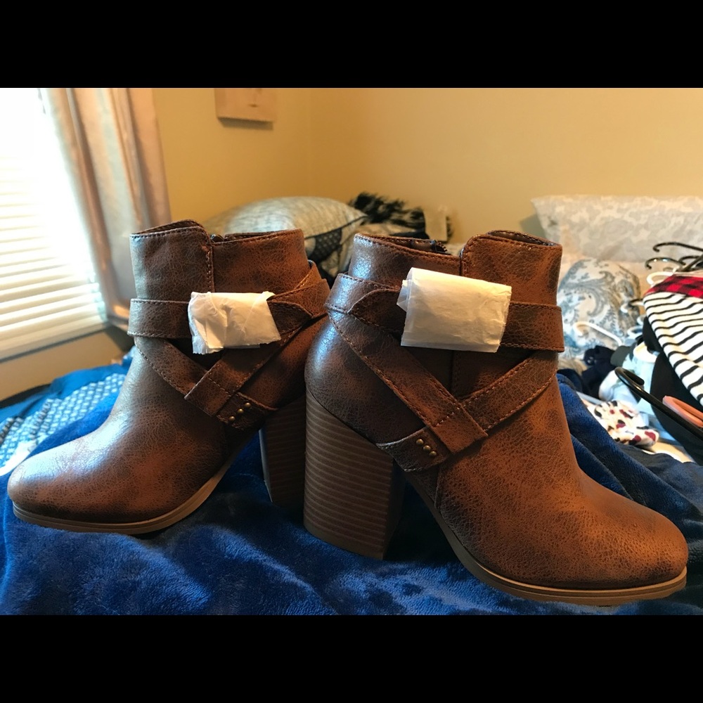Brown booties